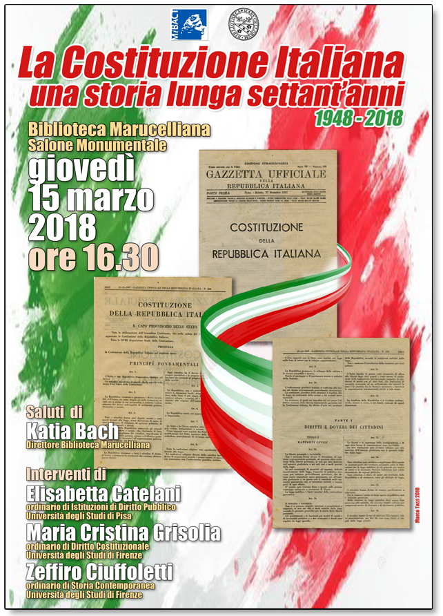 Tavola rotonda «La Costituzione italiana - una storia lunga settant´anni 1948 - 2018