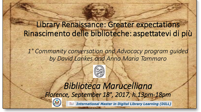 Convegno «Libraries renaissance: greater expectations»