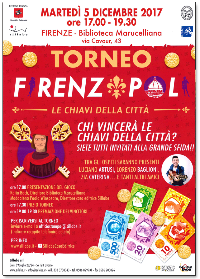 Primo Torneo di FIRENZOPOLI - LE CHIAVI DELLA CITTA'