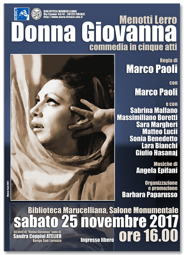 Rappresentazione «Donna Giovanna»«L´ingannatrice di salerno» di Menotti Lerro - Commedia in cinque atti