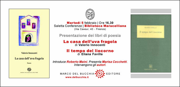 Invito presentazione libri poesia