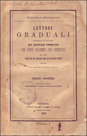 Lettere graduali, copertina