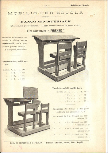 Catalogo del materiale scolastico per gli asili infantili e le scuole elementari