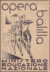 Pagella scolastica del periodo fascista