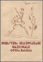 Pagella scolastica del periodo fascista